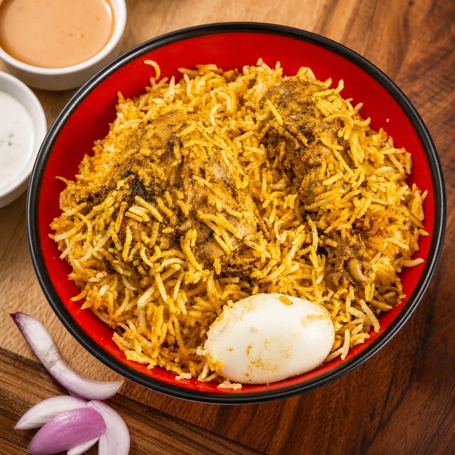 Gongura Chicken Biryani.