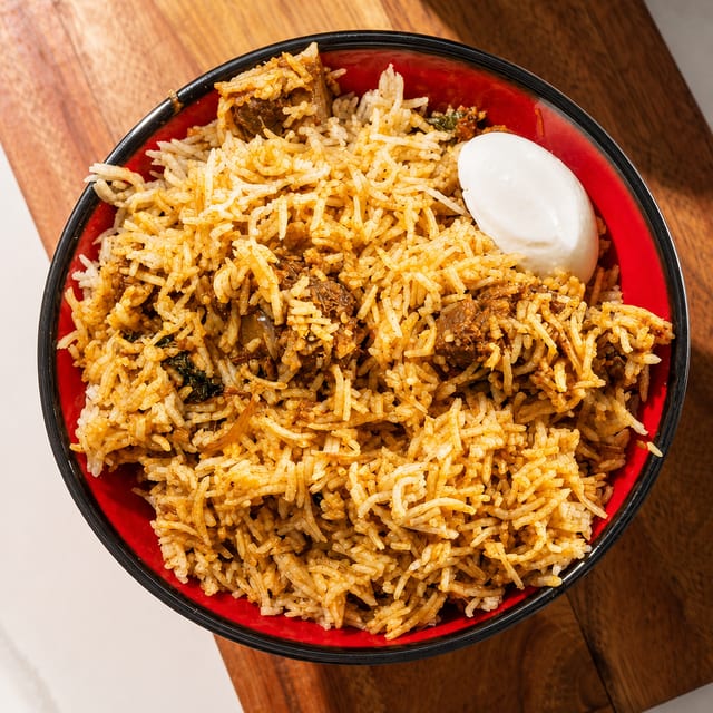 Goat Biryani.