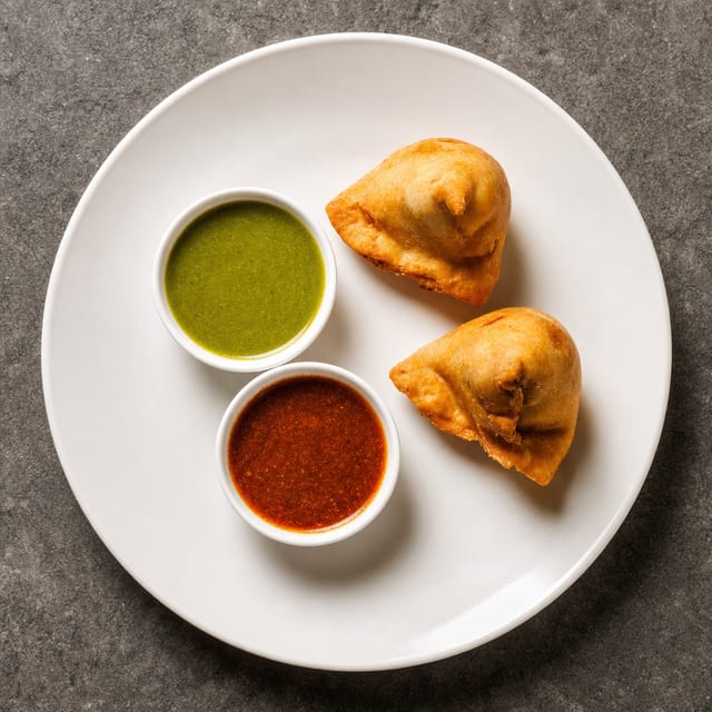 1.Vegetable Samosa 2 Pc.